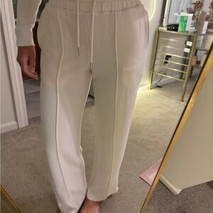 Elegant Cream Women's Sweat Pants